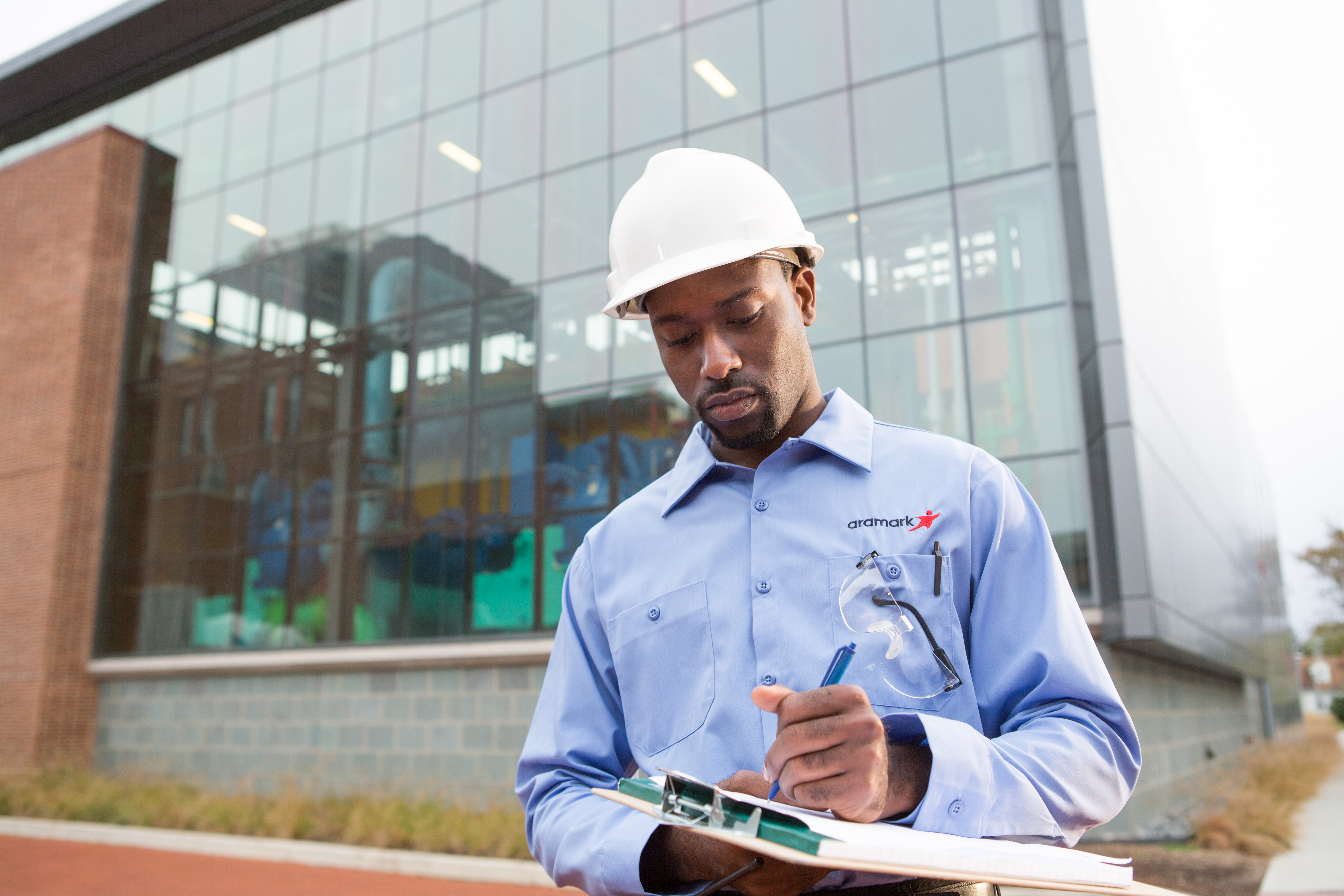 Man with a clipboard